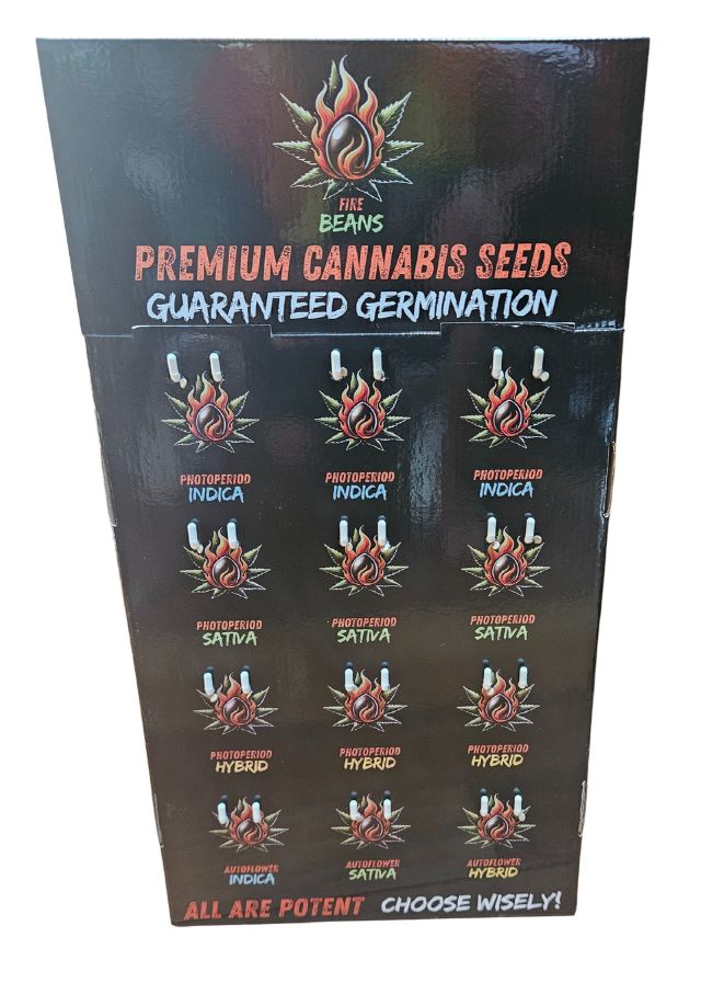 24 Cannabis Seed Packs (120+ Seeds) With Free Retail Display-Custom Order