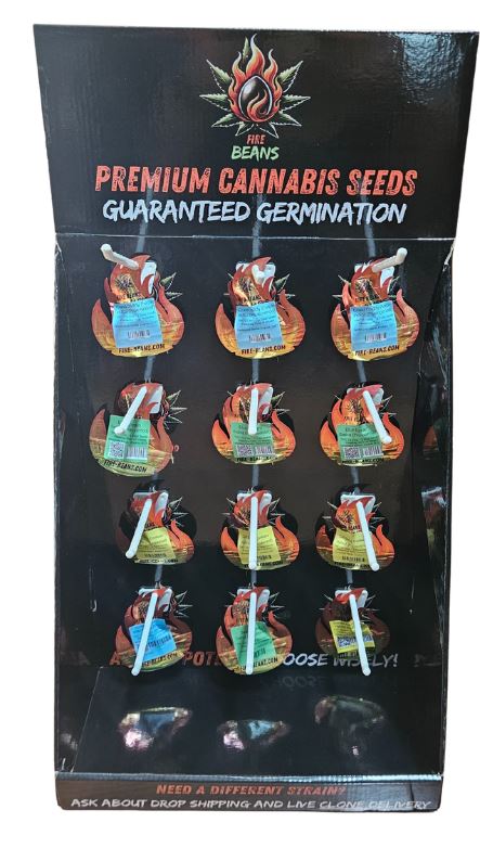 24 Cannabis Seed Packs (120+ Seeds) With Free Retail Display-Custom Order